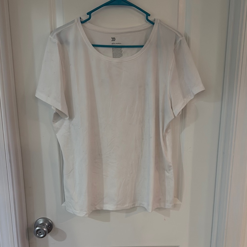 Women’s White Workout Top